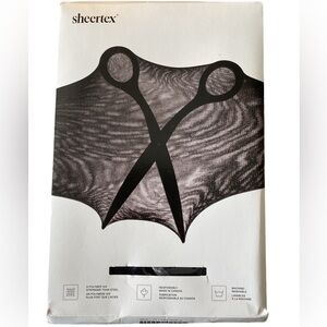 Sheertex Rip-Resist Sheer Tights Size Medium Black Nearly Indestructible, NWT